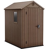 KETER Garden house DARWIN 4x6, brown 205 × 126 × 185 cm - Garden Shed