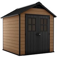 KETER Garden house NEWTON 757, brown 252 × 228 × 224 cm - Garden Shed