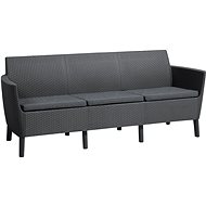 KETER lavica SALEMO 3 SEATERS SOFA grafit - Záhradná lavička
