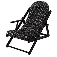 ROJAPLAST Garden armchair including cushion BORNEO, anthracite - Garden Armchair