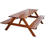 ROJAPLAST Garden furniture set PIKNIK, 160 cm, lacquered - Garden Furniture