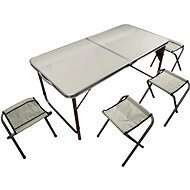 ROJAPLAST Kempingový SET – stôl 120 × 60 cm + 4 stoličky - Záhradný nábytok