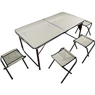 ROJAPLAST Garden furniture set 1 table 120x60cm + 4 stools - Garden Furniture