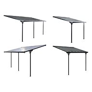 Garden pergola BRUCE - grey, polycarbonate - Pergola