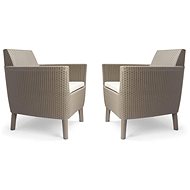 KETER SALEMO DUO capuccino garden armchair - 2pcs in the package - Garden Armchair