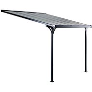 ROJAPLAST Garden pergola BRUCE D - grey polycarbonate - Pergola