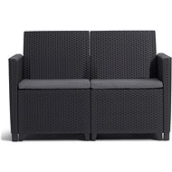 KETER Garden bench CLAIRE SOFA, 113 cm, graphite - Garden Bench