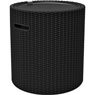 KETER Garden table COOL STOOL, with storage space, 44 cm, graphite - Garden Table