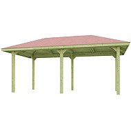 Weka Wooden garden gazebo 651 (584 × 333 × 291 cm) - Garden Gazebo