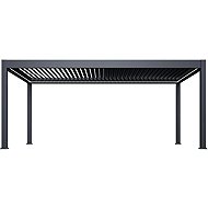 Rojaplast Luxury electric bioclimatic pergola Prestige 6 × 4, aluminium - freestanding - Pergola