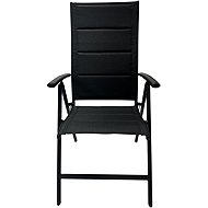 Rojaplast armchair ZWC-235 aluminium recliner black - Garden Chair