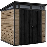 Keter house Pent Signature Horizontal Ashwood 7×7 light brown - Garden Shed