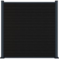 Rojaplast Modern fence panel WPC 180 × 180 cm and end caps anthracite - Fence Panel