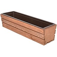 Rojaplast Modern trunk 61 cm with plastic pot brown - Flower Box
