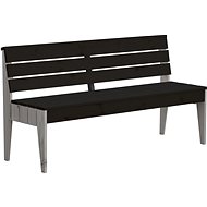 ROJAPLAST Garden bench POOL, black/grey - Garden Bench