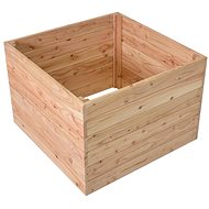 ROJAPLAST Premium raised bed, wood, larch 70 × 70 × 50 cm - Raised Garden Bed