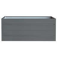 ROJAPLAST Premium raised garden bed, sheet metal, anthracite 180 × 90 × 76 cm - Raised Garden Bed