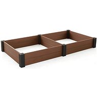 KETER Vista Modular Duo raised garden bed, wood plastic, brown - 2 pcs in pack - Raised Garden Bed