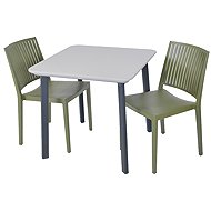 ROJAPLAST Garden furniture set ITALIA BALCONY garden table 1 + 2 garden chairs BARS - Garden Furniture