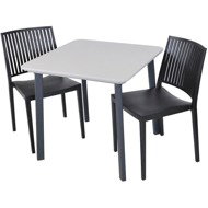 ROJAPLAST Garden furniture set ITALIA BALCONY garden table 1 + 2 garden chairs BARS - Garden Furniture