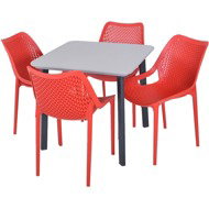 ROJAPLAST Garden furniture set ITALIA BALCONY garden table 1 + 4 garden chairs BILROS - Garden Furniture