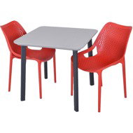 ROJAPLAST Garden furniture set ITALIA BALCONY garden table 1 + 2 garden chairs BILROS - Garden Furniture
