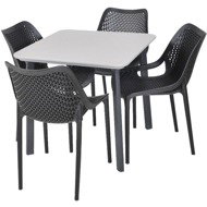 ROJAPLAST Garden furniture set ITALIA BALCONY garden table 1 + 4 garden chairs BILROS - Garden Furniture