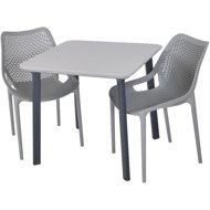 ROJAPLAST Garden furniture set ITALIA BALCONY garden table 1 + 2 garden chairs BILROS - Garden Furniture