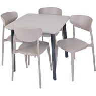 ROJAPLAST Garden furniture set ITALIA BALCONY garden table 1 + 4 garden chairs MARE - Garden Furniture