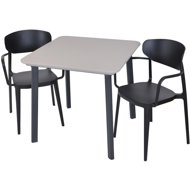 ROJAPLAST Garden furniture set ITALIA BALCONY garden table 1 + 2 garden chairs MARE ARMCHAIR - Garden Furniture