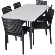 ROJAPLAST Garden furniture set ITALIA DINING garden table 1 + 6 garden chairs BARS - Garden Furniture