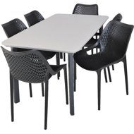 ROJAPLAST Garden furniture set ITALIA DINING garden table 1 + 6 garden chairs BILROS - Garden Furniture