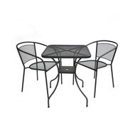 ROJAPLAST Garden furniture set ZWMT-60 garden table 1 + 2 garden chairs ZWMC-32 - Garden Furniture