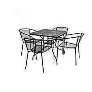 ROJAPLAST Garden furniture set ZWMT-80 garden table 1 + 4 garden chairs ZWMC-32 - Garden Furniture