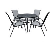 ROJAPLAST Garden furniture set ZWMT-51 garden table 1 + 4 garden chairs XT1012C - Garden Furniture