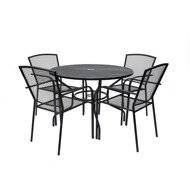 ROJAPLAST Garden furniture set ZWMT-51 garden table 1 + 4 garden chairs ZWMC-19 - Garden Furniture