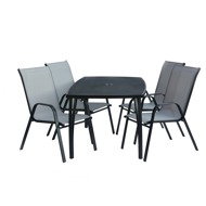 ROJAPLAST Garden furniture set ZWMT-24 garden table 1 + 4 garden chairs XT1012C - Garden Furniture