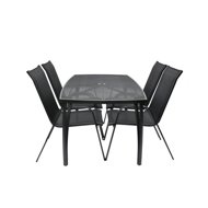 ROJAPLAST Garden furniture set ZWMT-24 garden table 1 + 4 garden chairs XT1012C - Garden Furniture