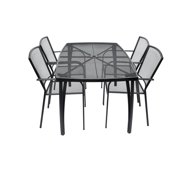 ROJAPLAST Garden furniture set ZWMT-24 garden table 1 + 4 garden chairs ZWMC-19 - Garden Furniture