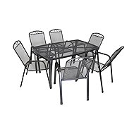 ROJAPLAST Garden furniture set ZWMT-24 garden table 1 + 6 garden chairs ZWMC-31 - Garden Furniture