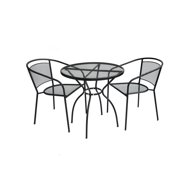 ROJAPLAST Garden furniture set ZWMT-06 garden table 1 + 2 garden chairs ZWMC-32 - Garden Furniture
