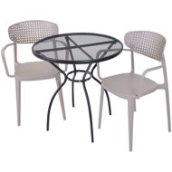 ROJAPLAST Garden furniture set ZWMT-06 garden table 1 + 2 garden chairs AIRE ARMCHAIR - Garden Furniture