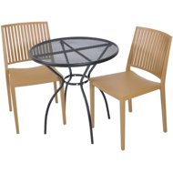 ROJAPLAST Garden furniture set ZWMT-06 garden table 1 + 2 garden chairs BARS - Garden Furniture