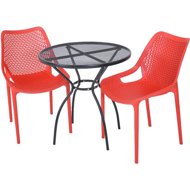 ROJAPLAST Garden furniture set ZWMT-06 garden table 1 + 2 garden chairs BILROS - Garden Furniture