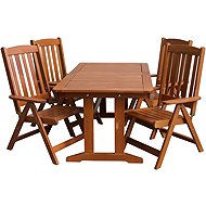 ROJAPLAST Garden furniture set LUISA garden table 1 + 4 garden chairs LUISA - Garden Furniture
