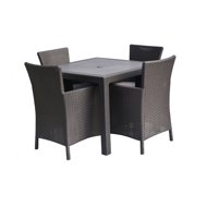 ROJAPLAST Garden furniture set MELODY QUARTED garden table 1 + 4 garden chairs IOWA - Garden Furniture