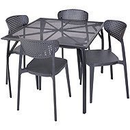 ROJAPLAST Garden furniture set ZWMT-90 garden table 1 + 4 garden chairs AIRE - Garden Furniture