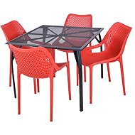 ROJAPLAST Garden furniture set ZWMT-90 garden table 1 + 4 garden chairs BILROS - Garden Furniture