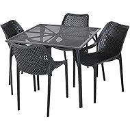 ROJAPLAST Garden furniture set ZWMT-90 garden table 1 + 4 garden chairs BILROS - Garden Furniture