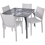 ROJAPLAST Garden furniture set ZWMT-90 garden table 1 + 4 garden chairs MOSK - Garden Furniture